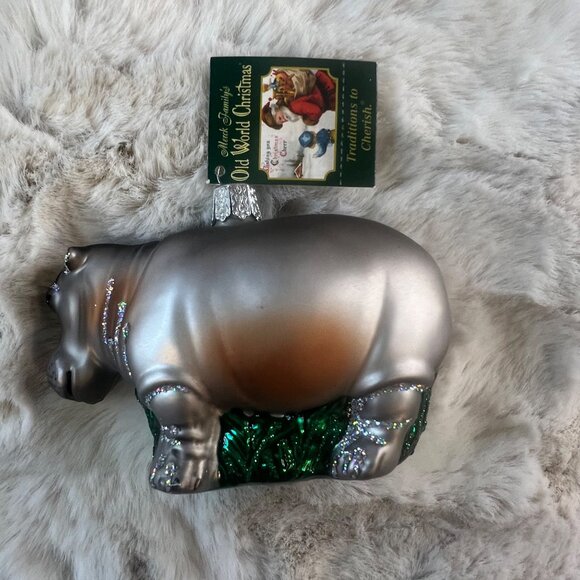 NIB 4x Old World Christmas Blown Glass Hummingbird, Cardinal, Koala, & Hippo - Picture 4 of 9